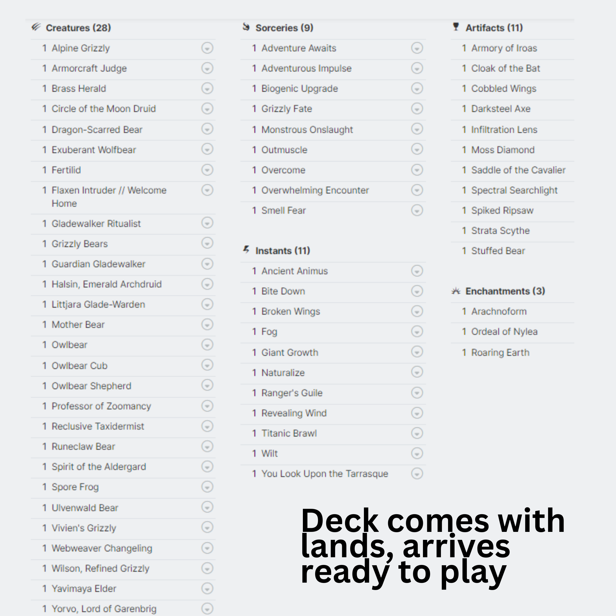 Ayula, Queen Among Bears - EDH Deck