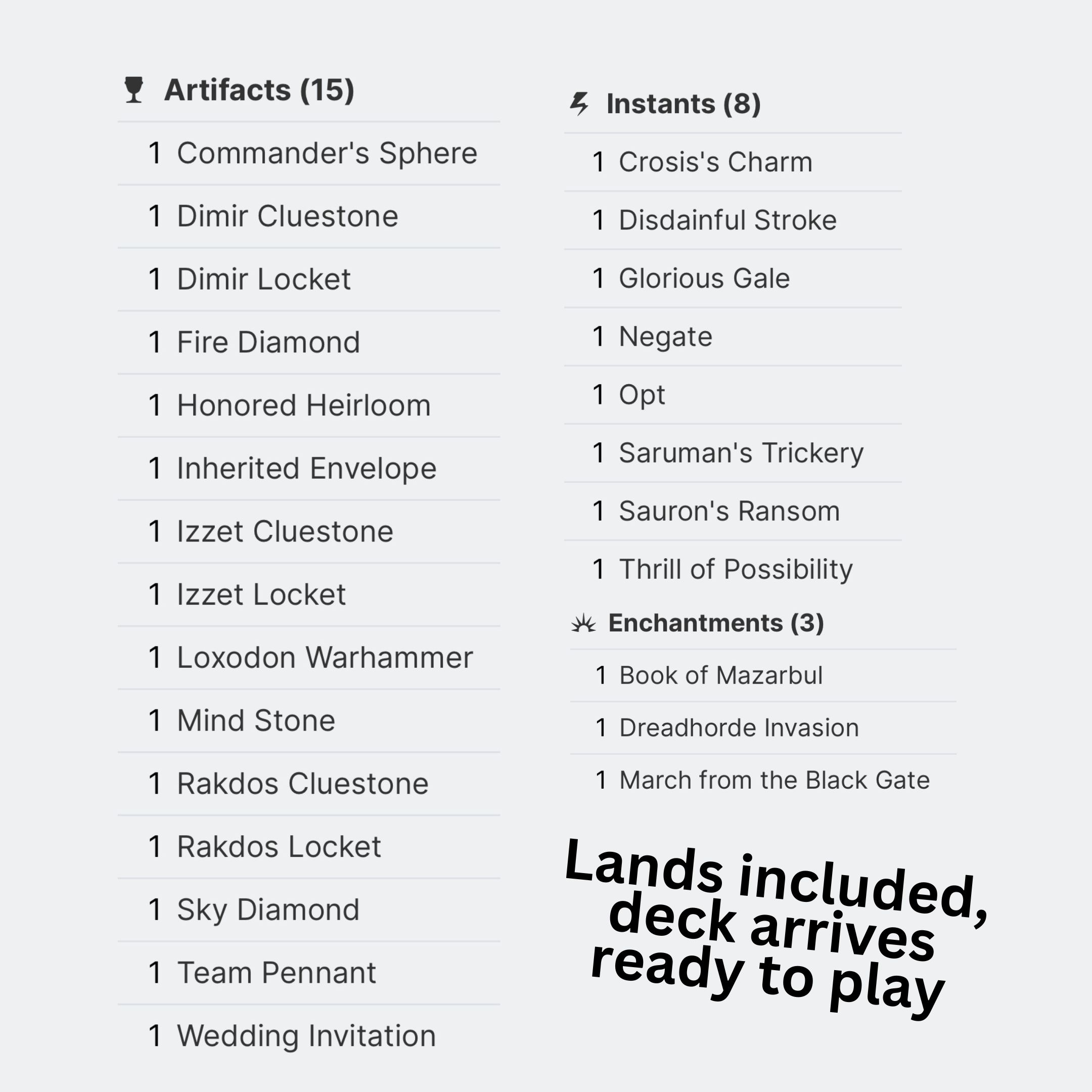 Sauron, The Dark Lord - EDH Deck