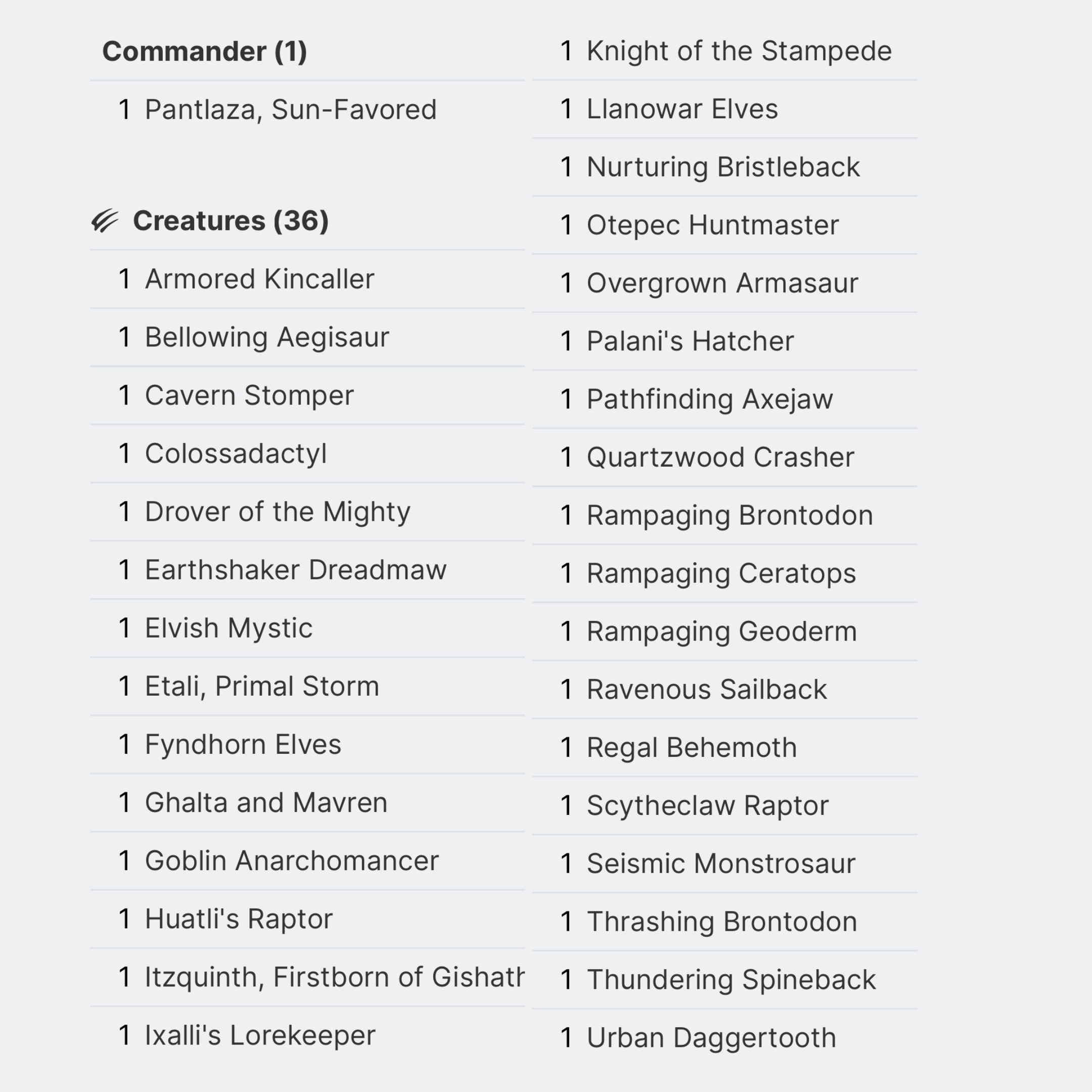 Pantlaza, Sun-Favored - EDH Deck