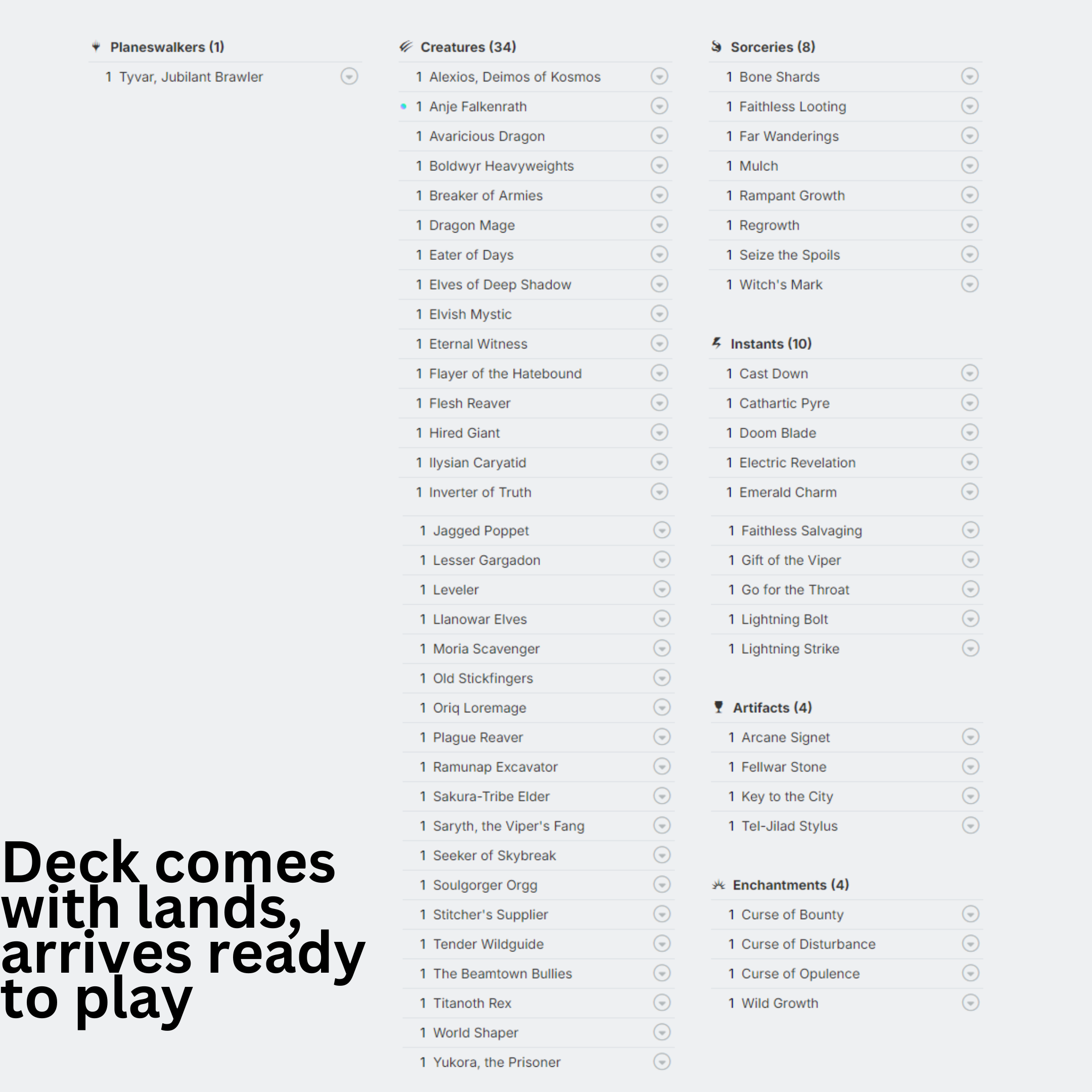 The Beamtown Bullies - EDH Deck