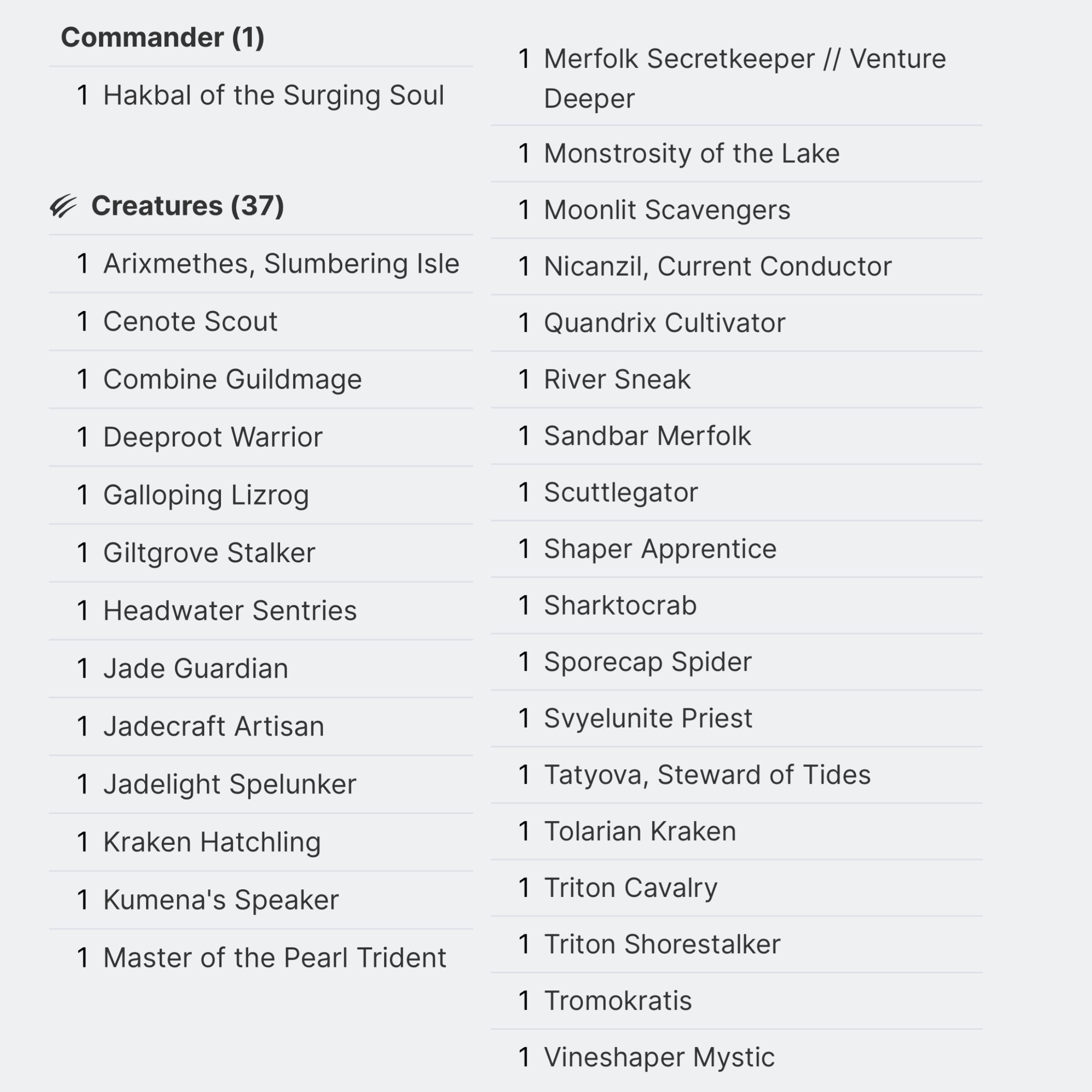 Hakbal Of The Surging Soul - EDH Deck