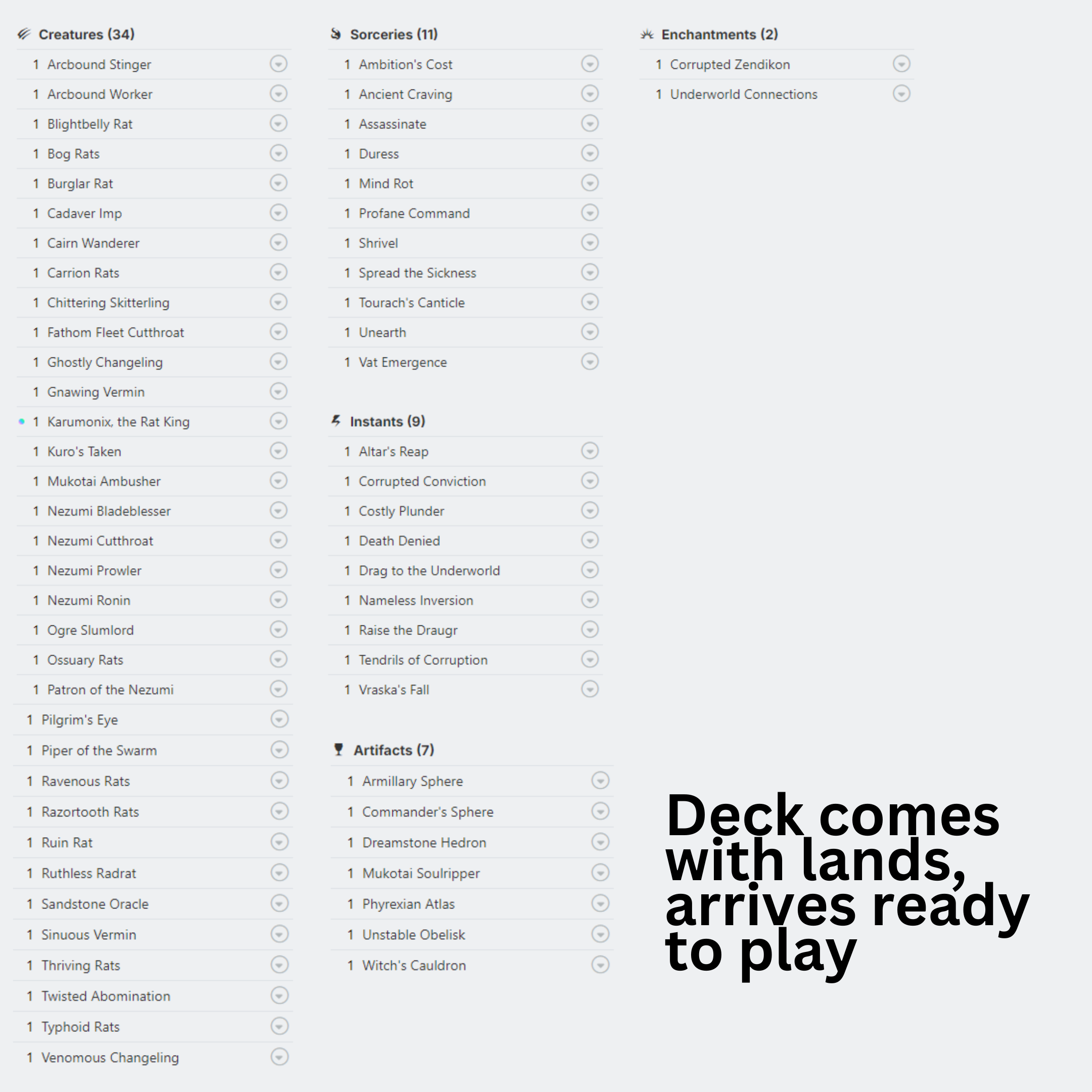 Karumonix, the Rat King - EDH Deck