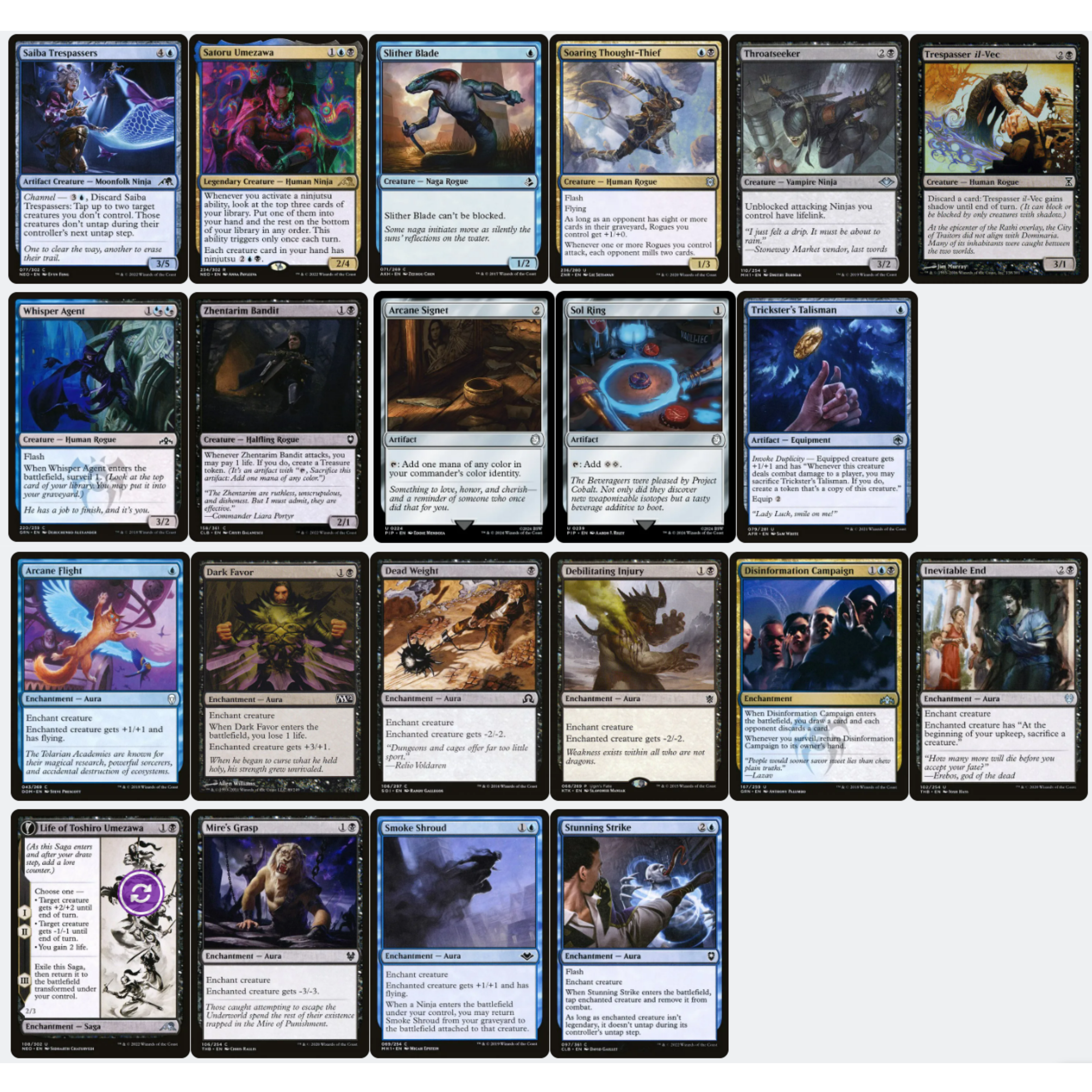 Yuriko, The Tiger’s Shadow - EDH Deck