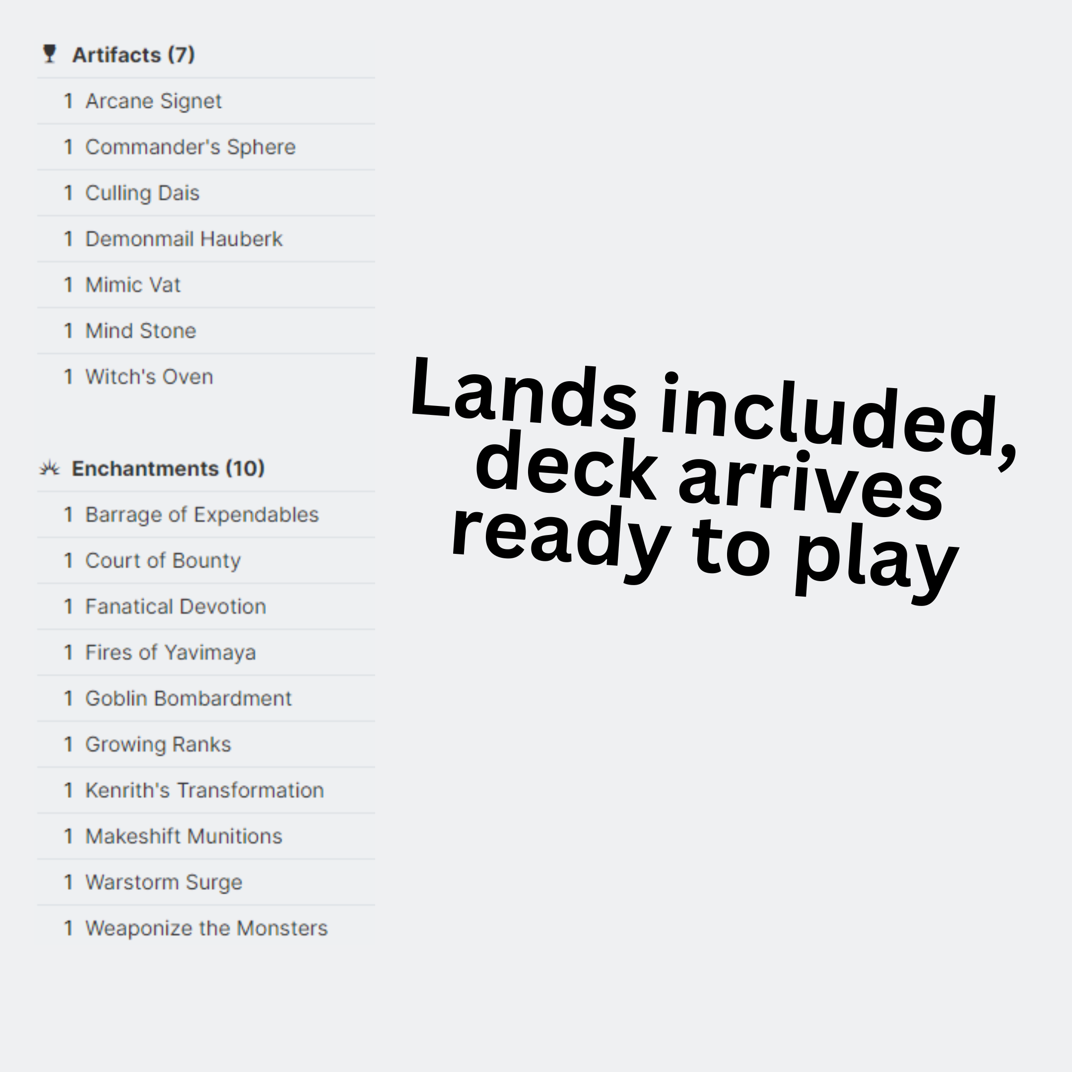 Atla Palani, Nest Tender - EDH Deck