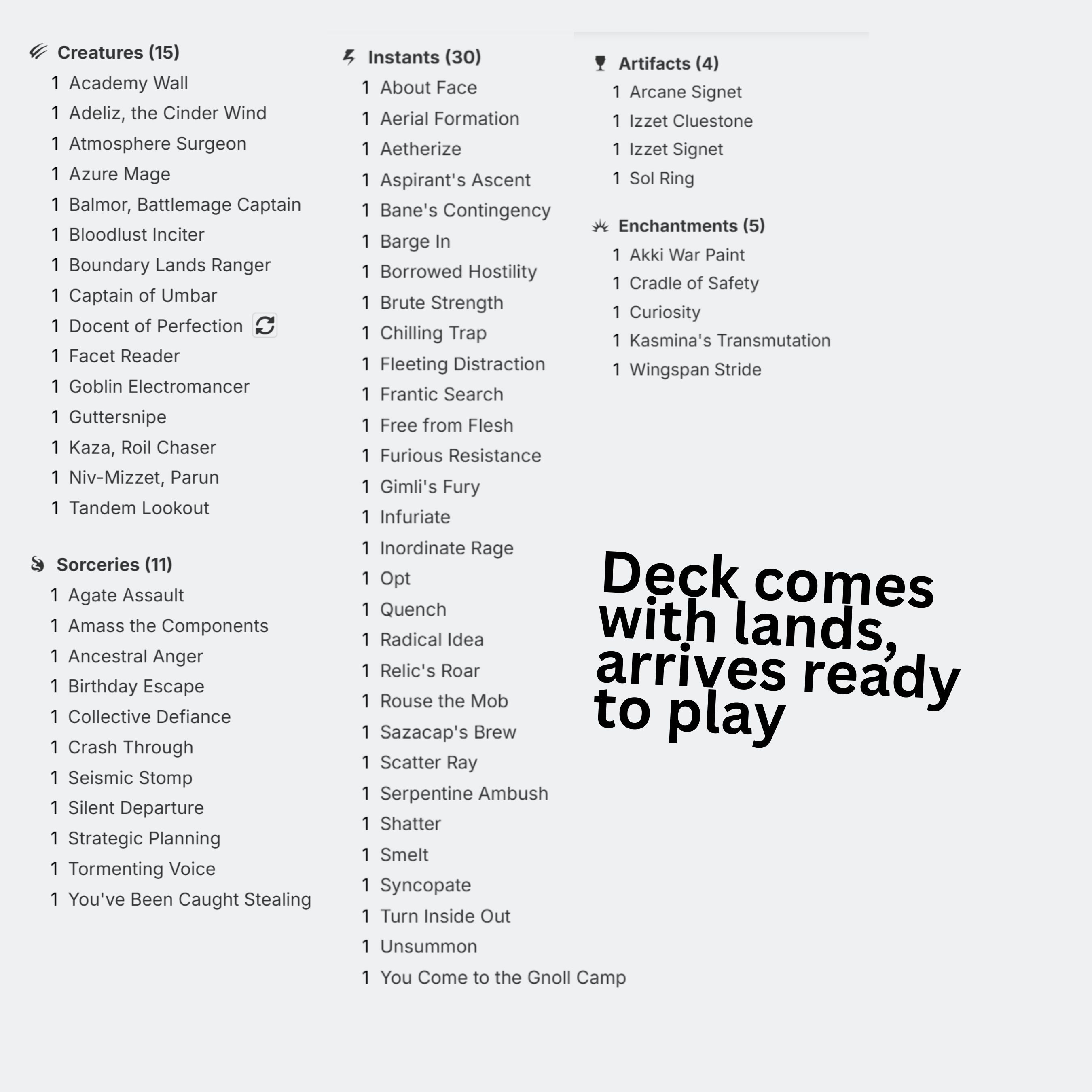 Vivi Ornitier - EDH Deck