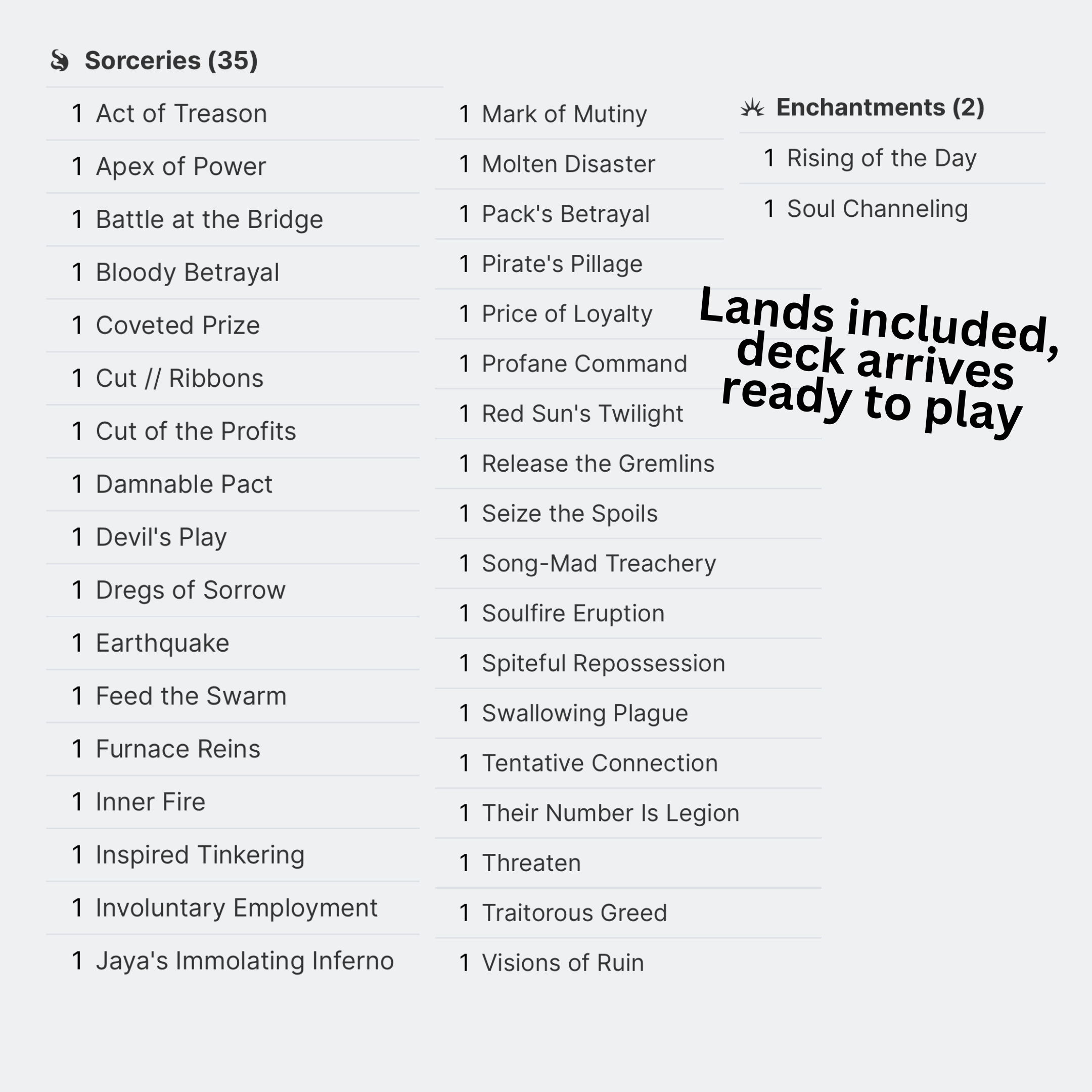 Rowan, Scion Of War - EDH Deck