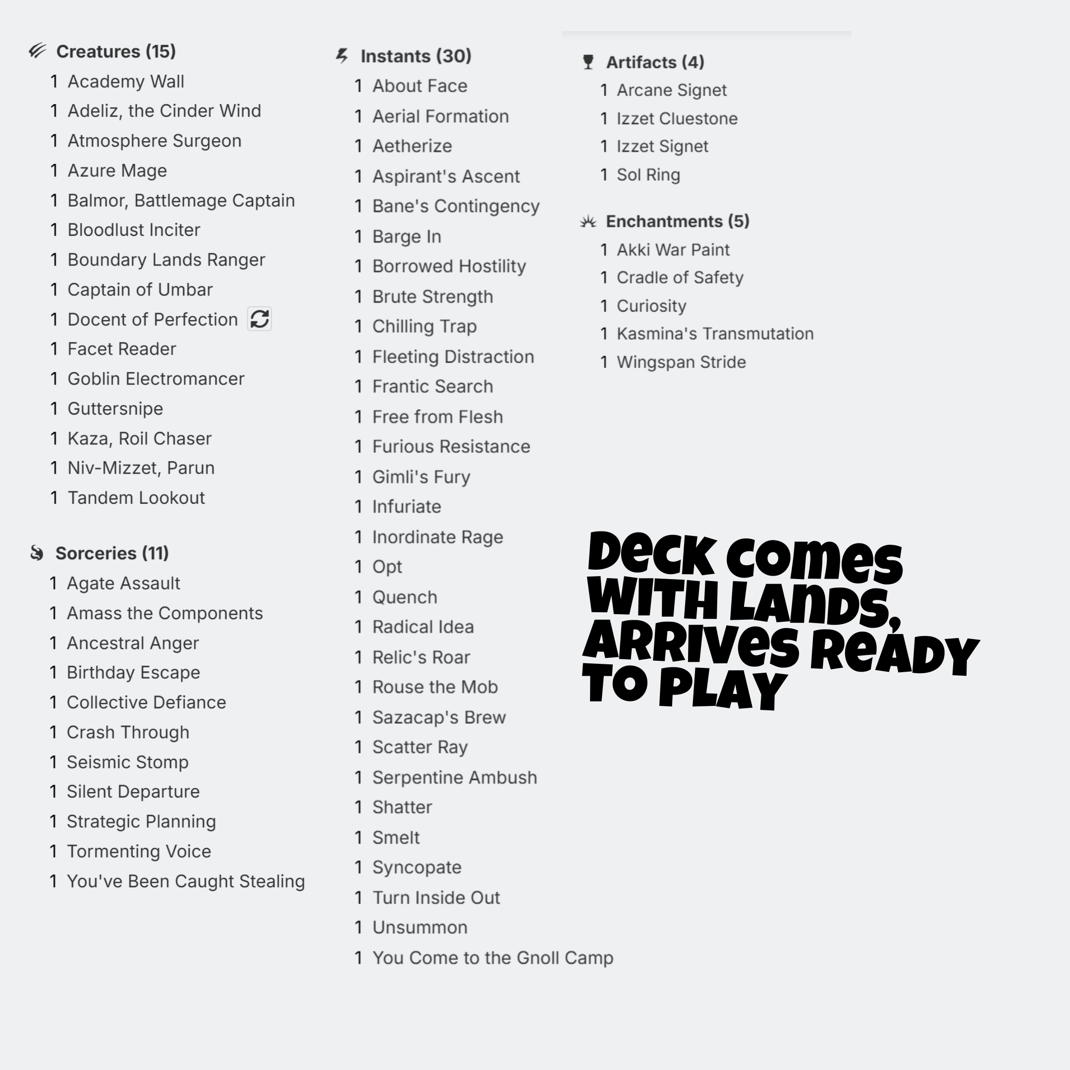 Vivi Ornitier - EDH Deck