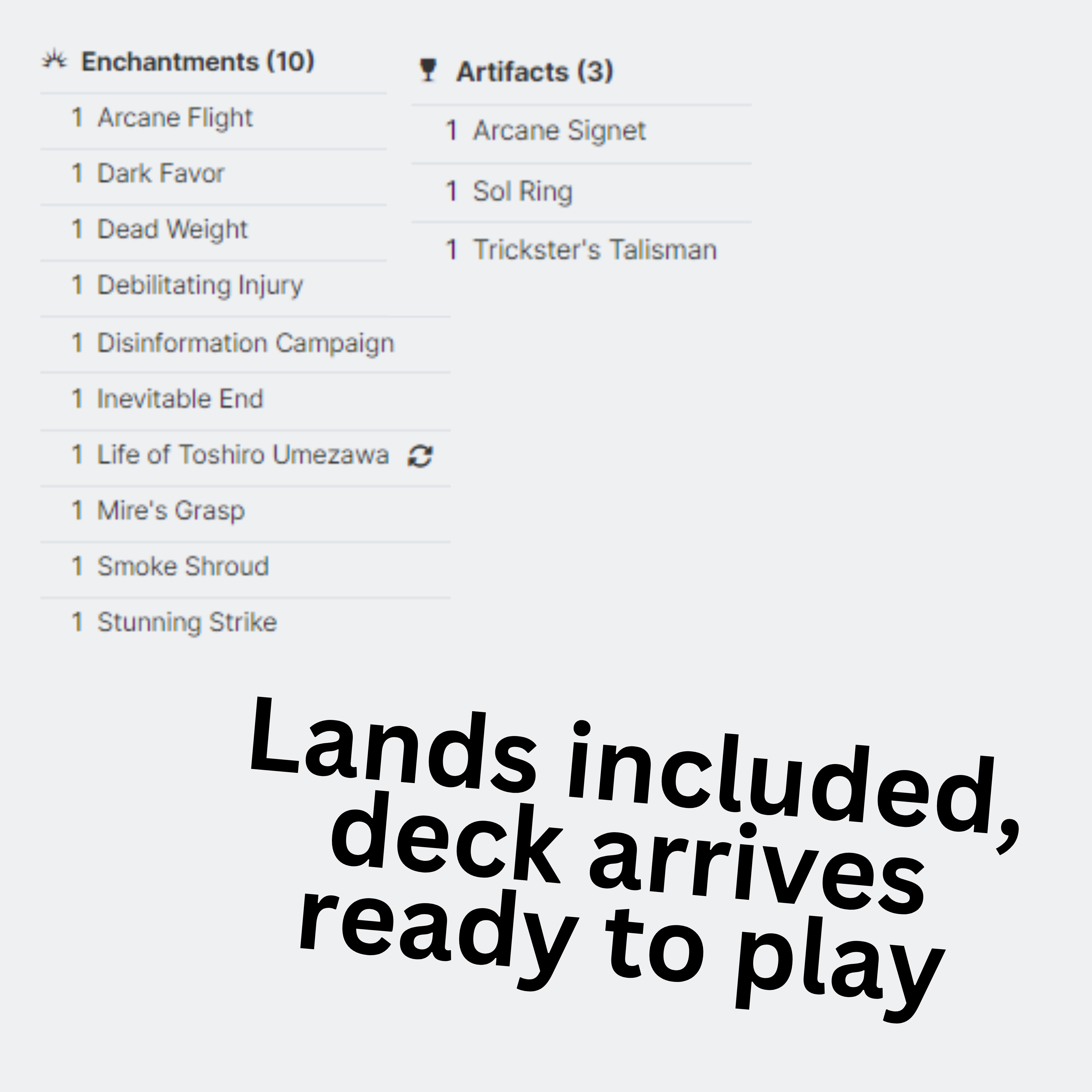 Yuriko, The Tiger’s Shadow - EDH Deck