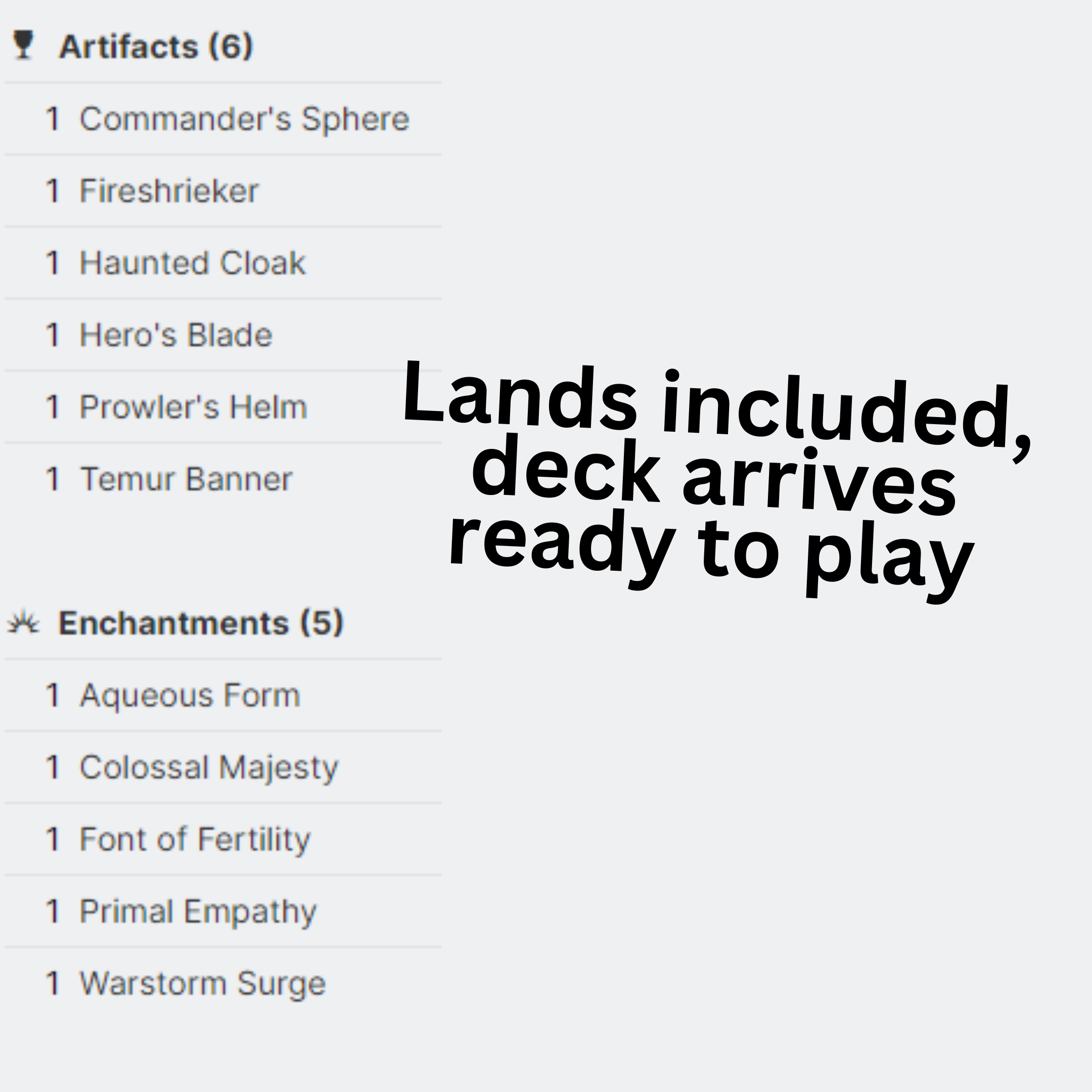 Animar, Soul of Elements - EDH Deck