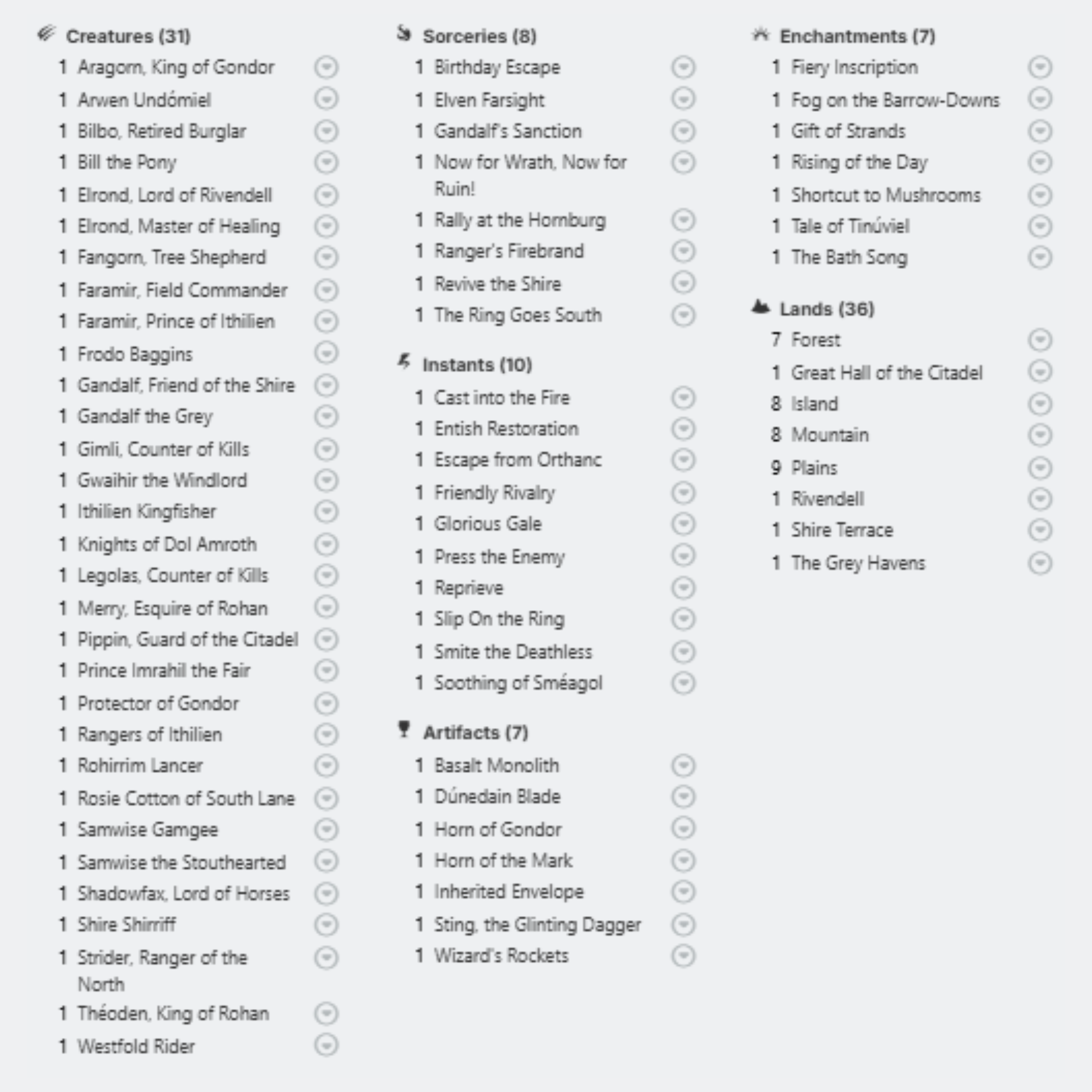 Aragorn, The Uniter Deck - EDH Deck