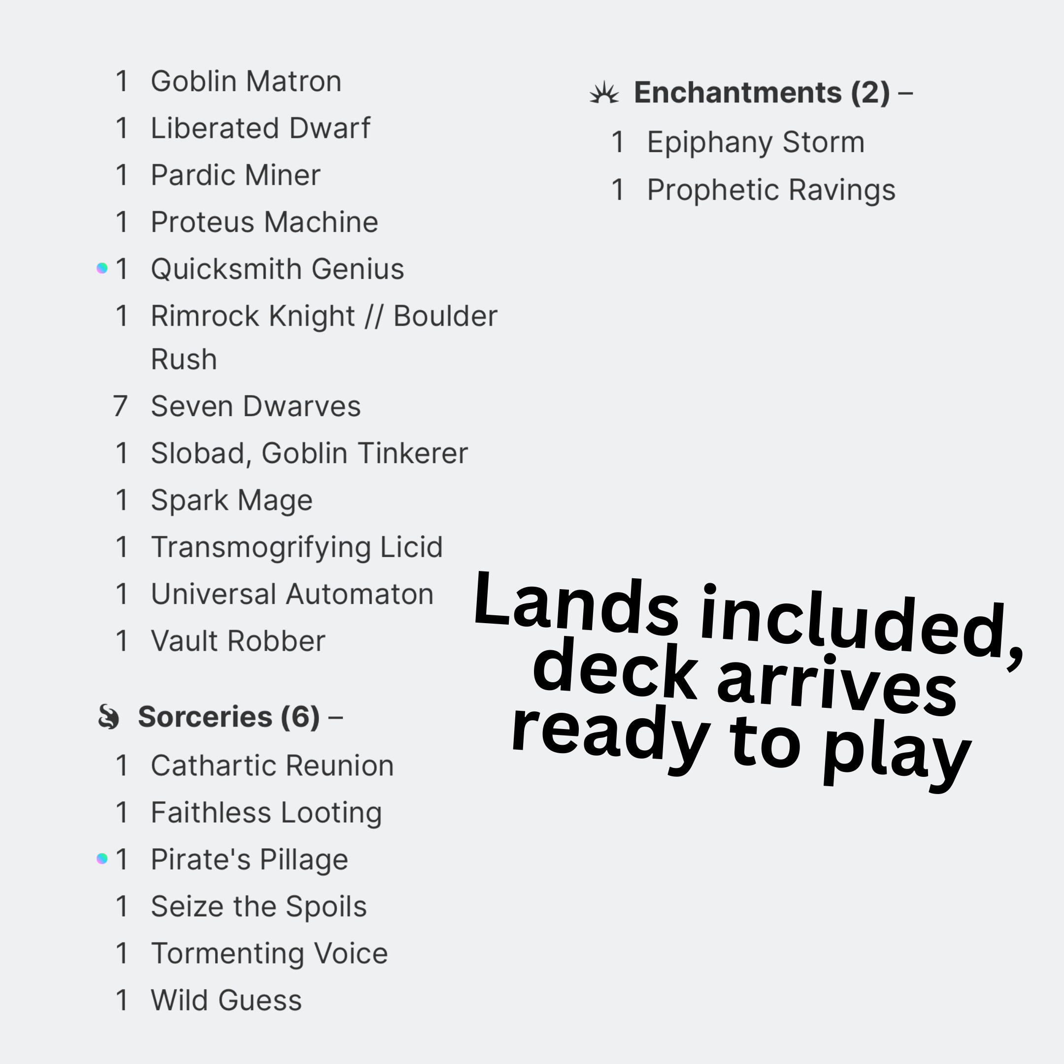 Magda Brazen Outlaw - EDH Deck