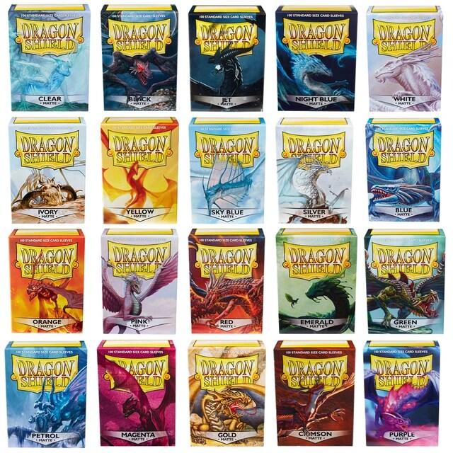 dragon skin card sleeves Amazon.com: Dragon Shield | Standard Size Card Matte Sleeves | 100 CT - Smooth & Tough Premium TCG Sleeves