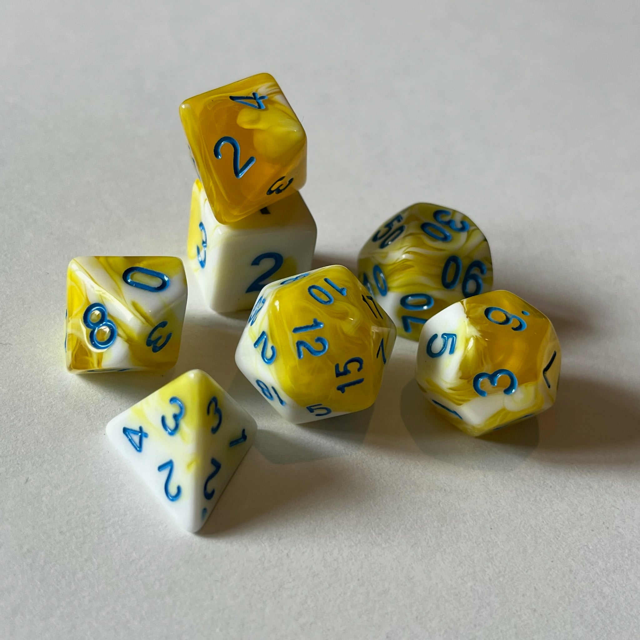 Marbled Yellow - Dice Set