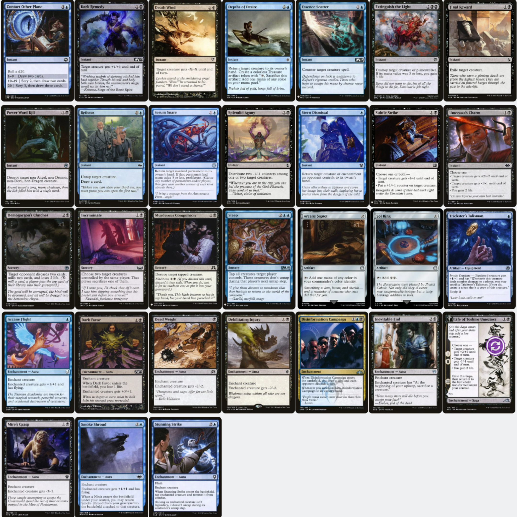 Yuriko, The Tiger’s Shadow - EDH Deck