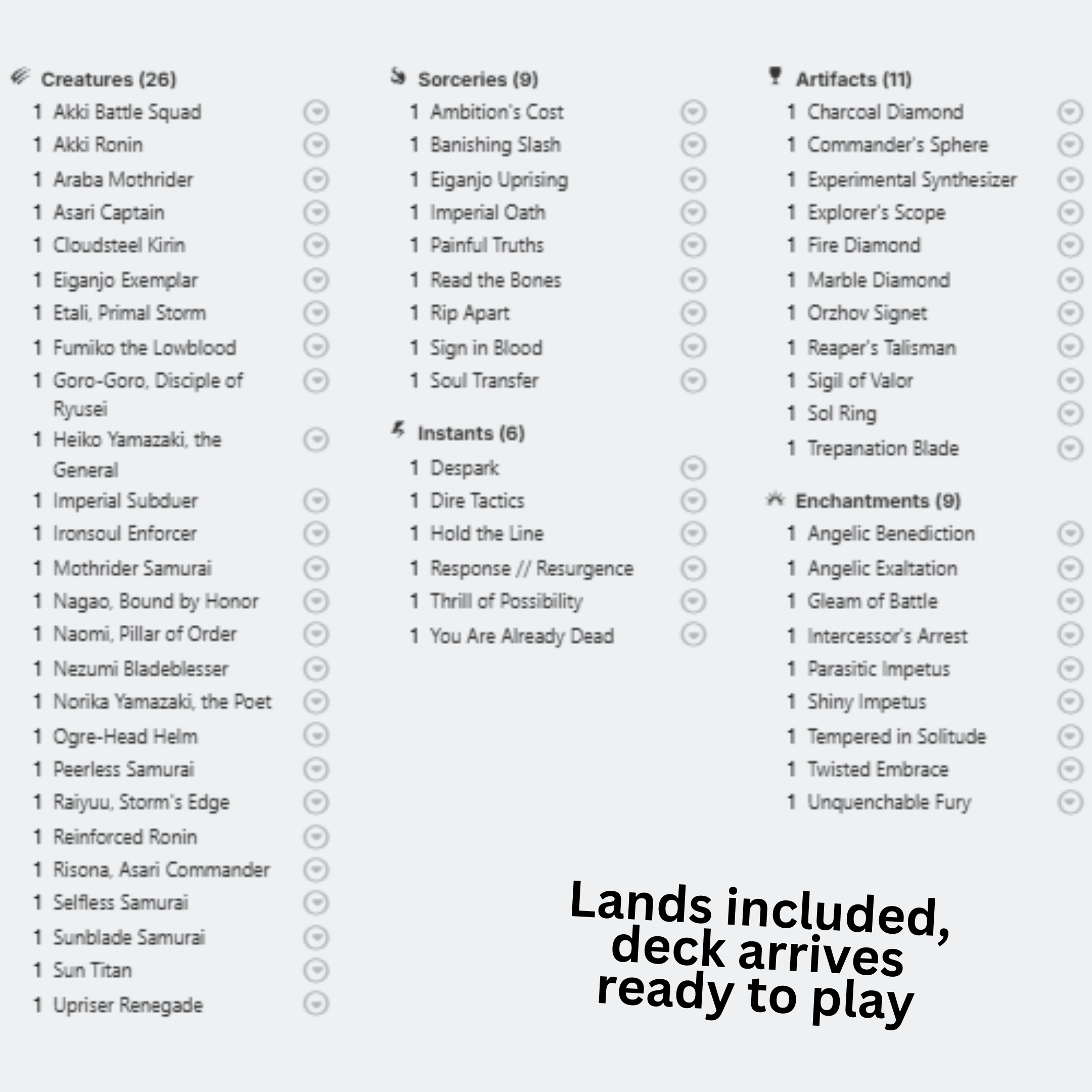Isshin, Two Heavens As One - EDH Deck