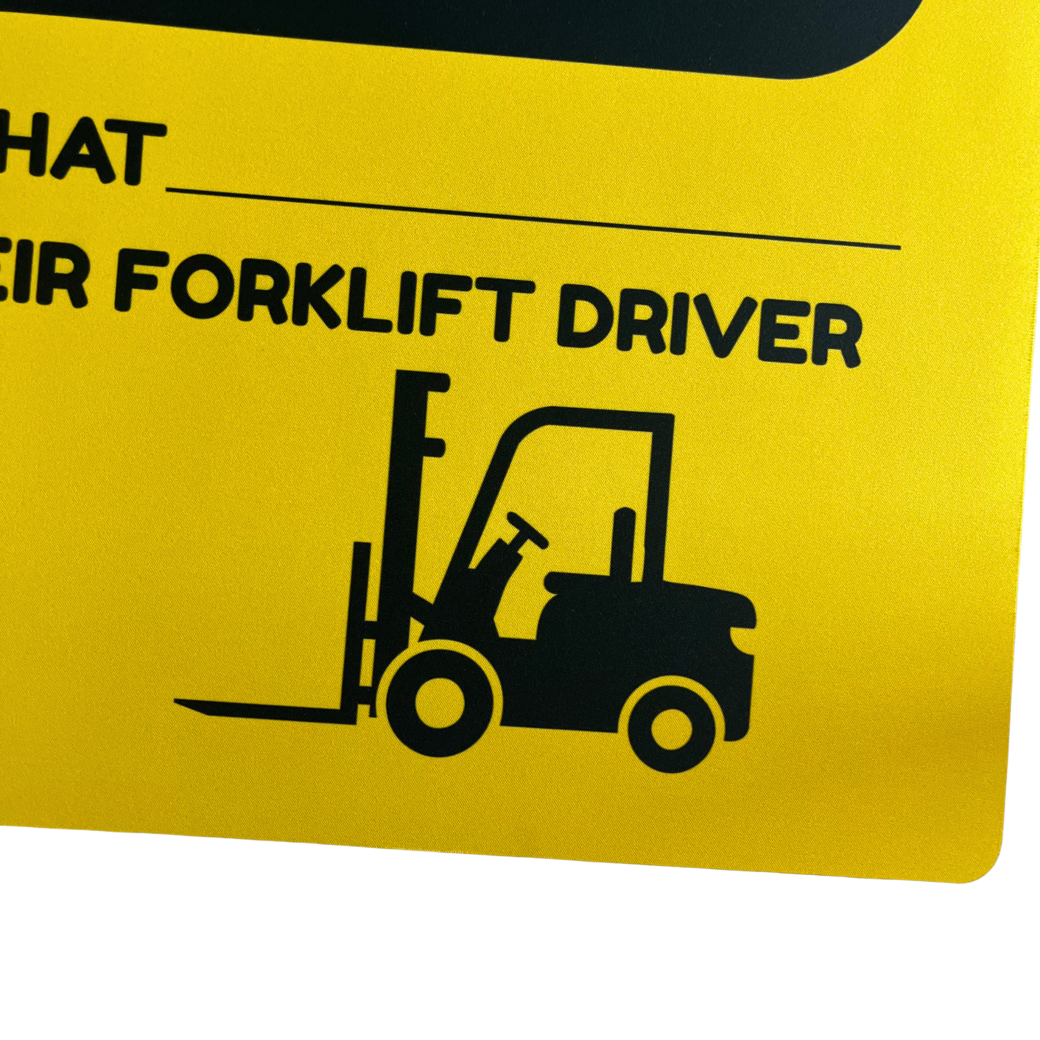Forklift Certified Playmat