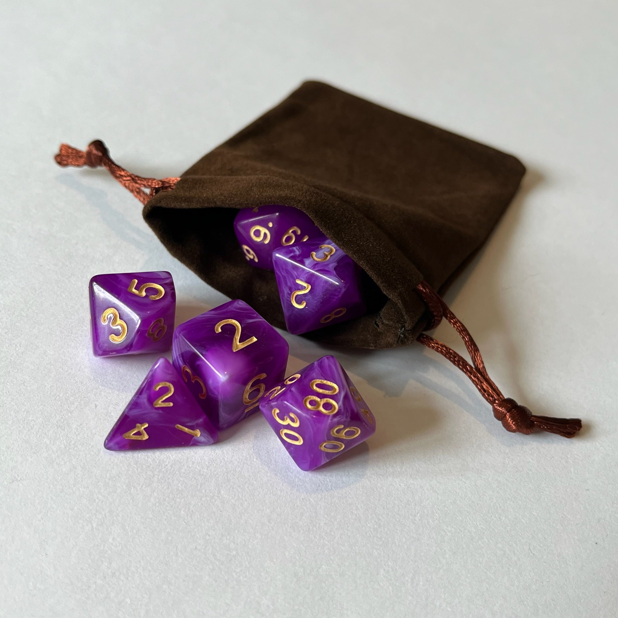 Marbled Purple - Dice Set