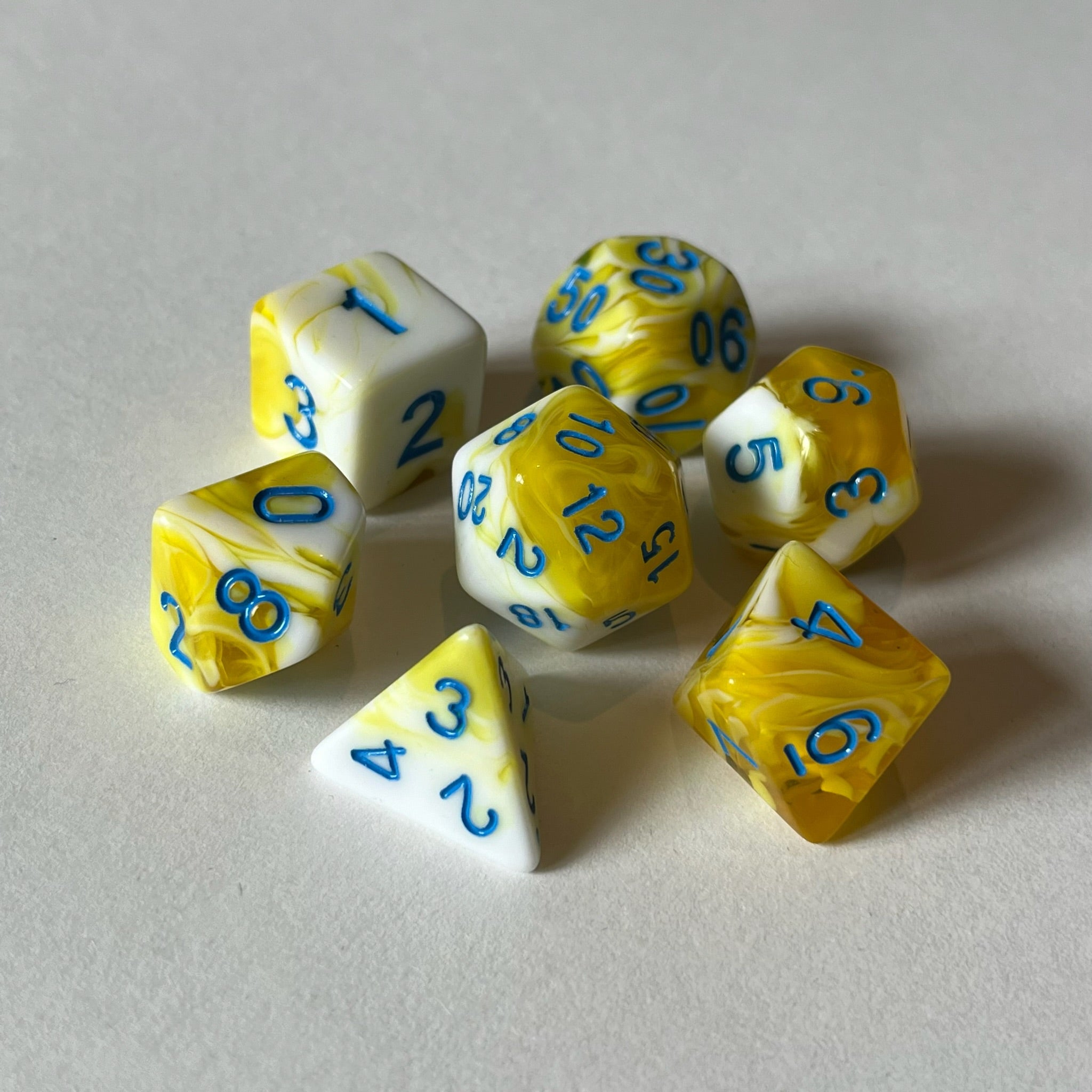 Marbled Yellow - Dice Set